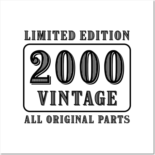 All original parts vintage 2000 limited edition birthday Wall Art by colorsplash